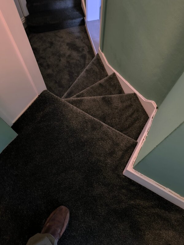 Carpet staircase and landing project at Holy Rood Rectory, Watford