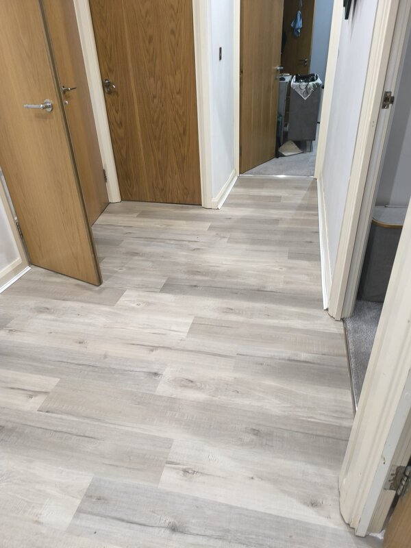 Luxury vinyl flooring project at Whippendell Road, Watford